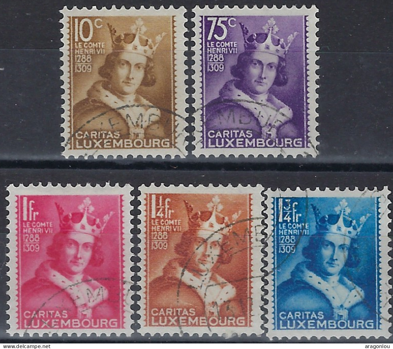 Luxembourg - Luxemburrg - Timbres  1933    Henri IV      Série   ° - Gebraucht