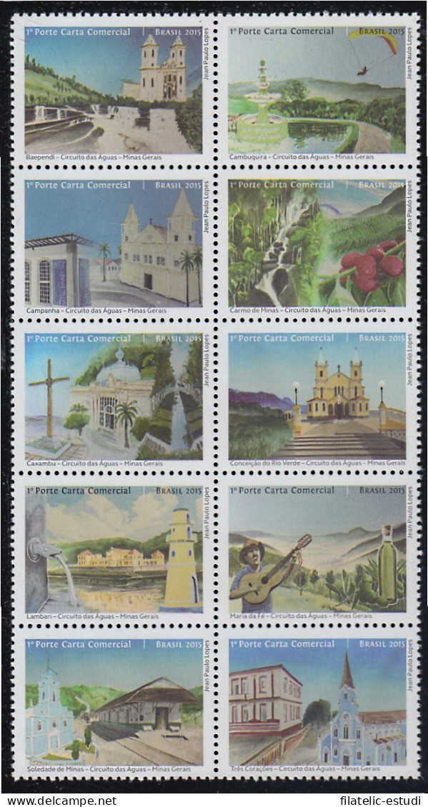 Brasil Brazil 3461/70 2015 Circuitos De Agua MNH - Autres & Non Classés