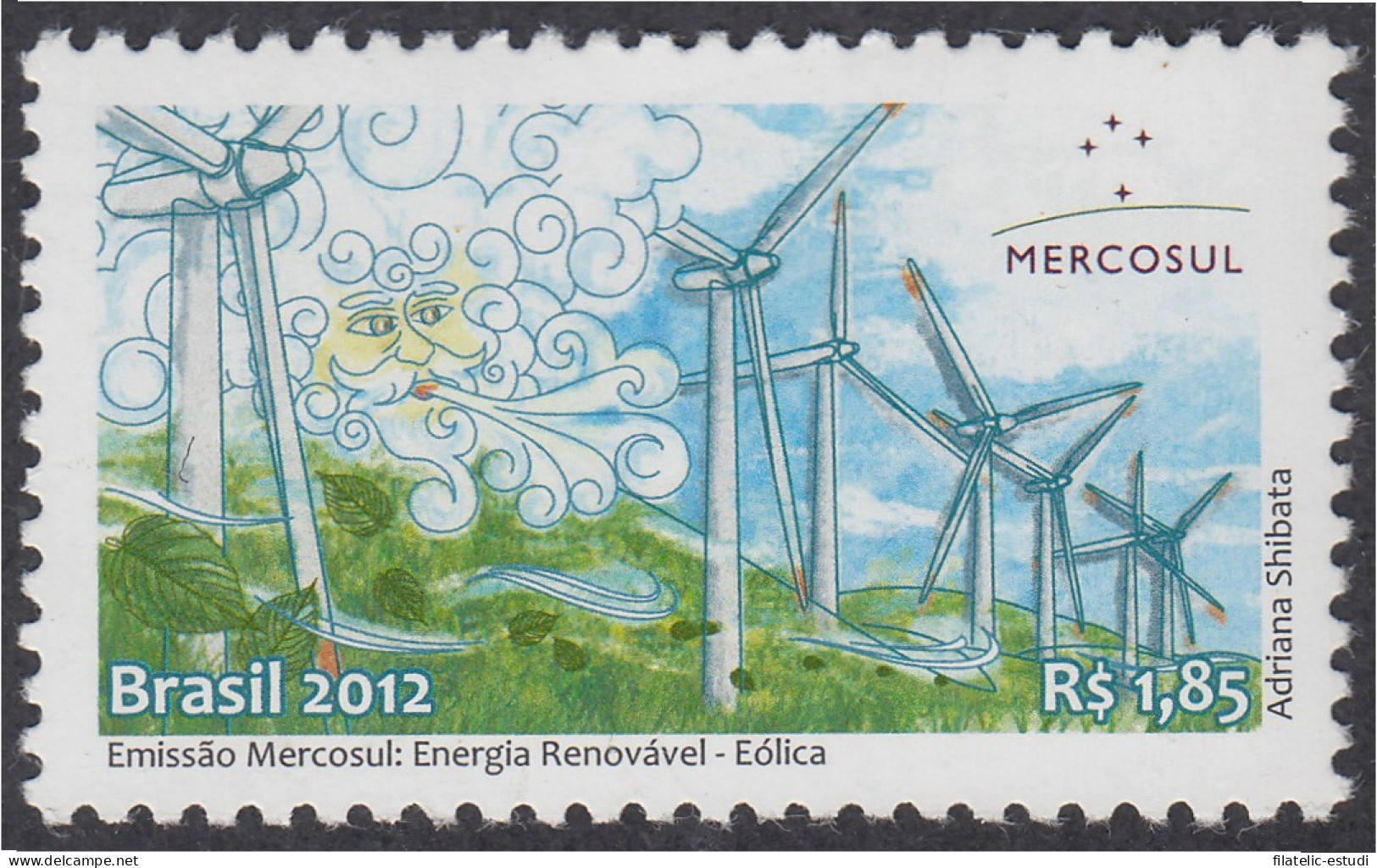Brasil Brazil 3227 2012 Mercosur Energía Renovable MNH - Otros & Sin Clasificación