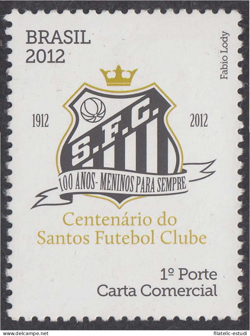 Brasil Brazil 3197 2012 Centenario Del Club De Fútbol Santos MNH - Autres & Non Classés