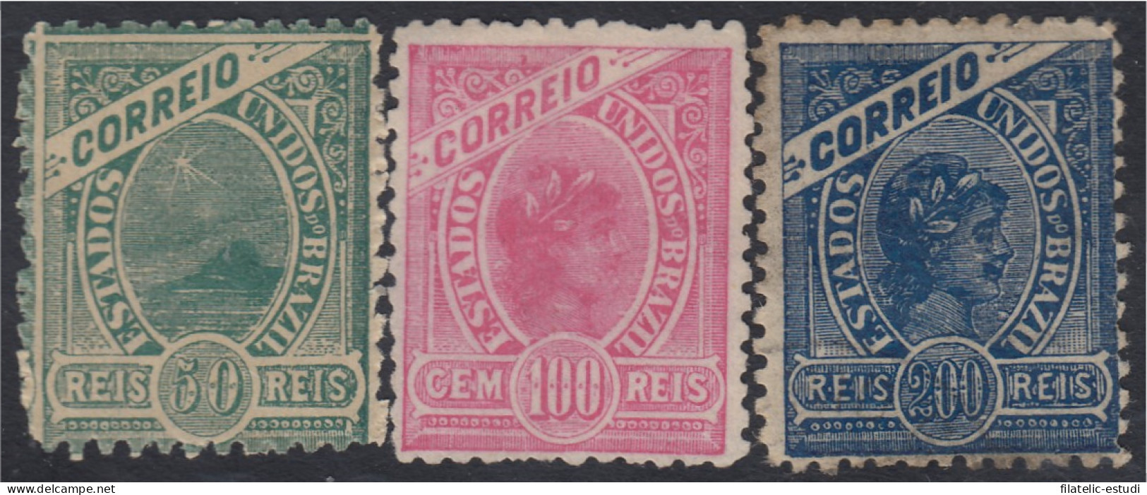 Brasil Brazil 116/18 1900 Libertad Y Pan De Azúcar MH - Autres & Non Classés