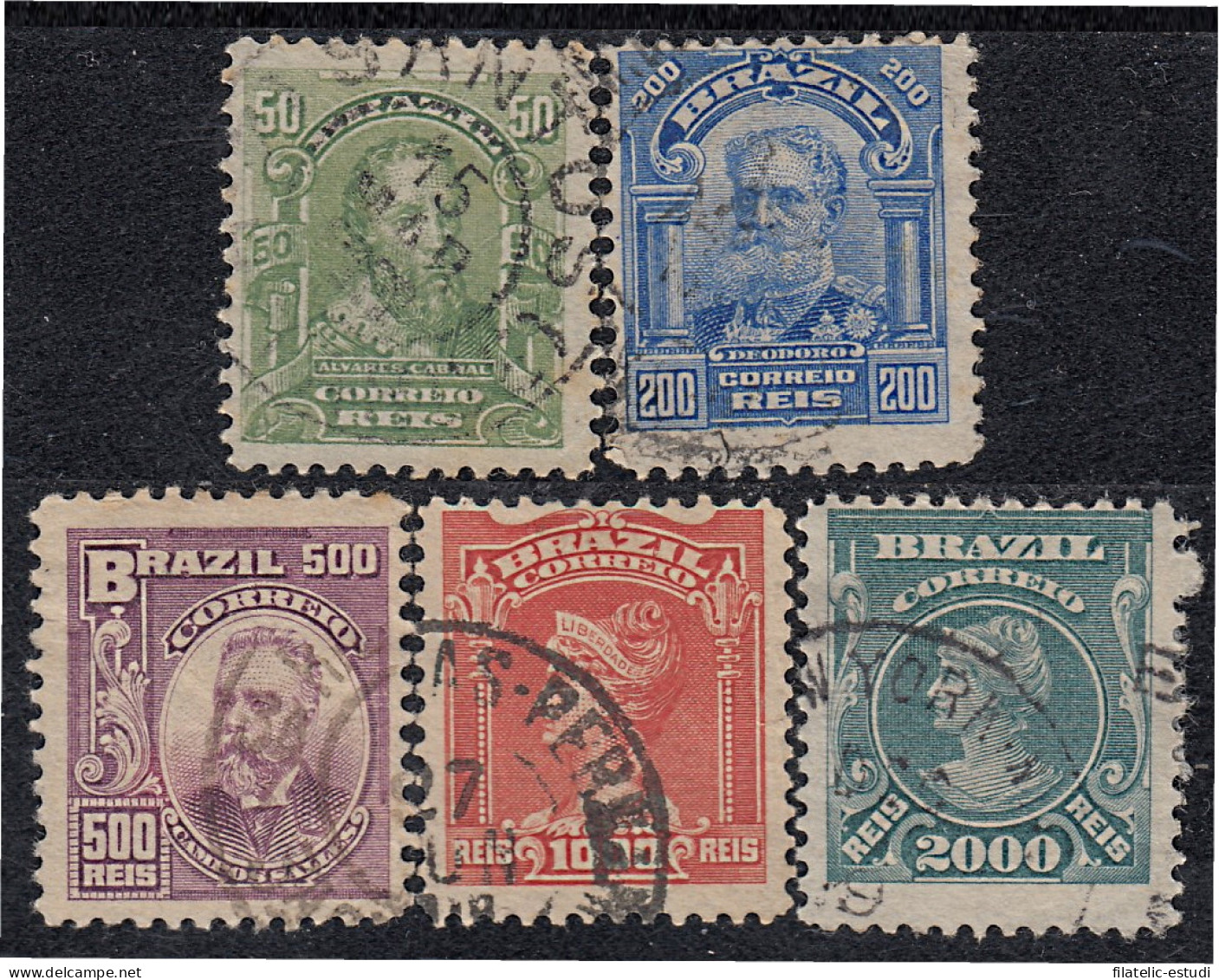 Brasil Brazil 130a + 132a +135a + 138a + 139a 1906/15 Alvares Cabral - Other & Unclassified
