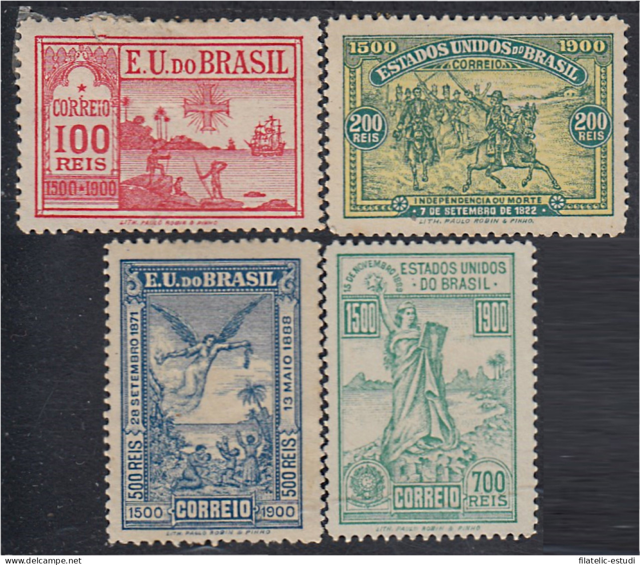Brasil Brazil 112/15 1900 Centenario Del Descubrimiento De Brasil MH - Otros & Sin Clasificación