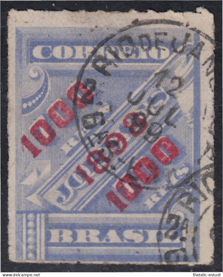 Brasil Brazil 98 1898 Sello De Periódico De 1889 Sobreimpreso Usado - Autres & Non Classés