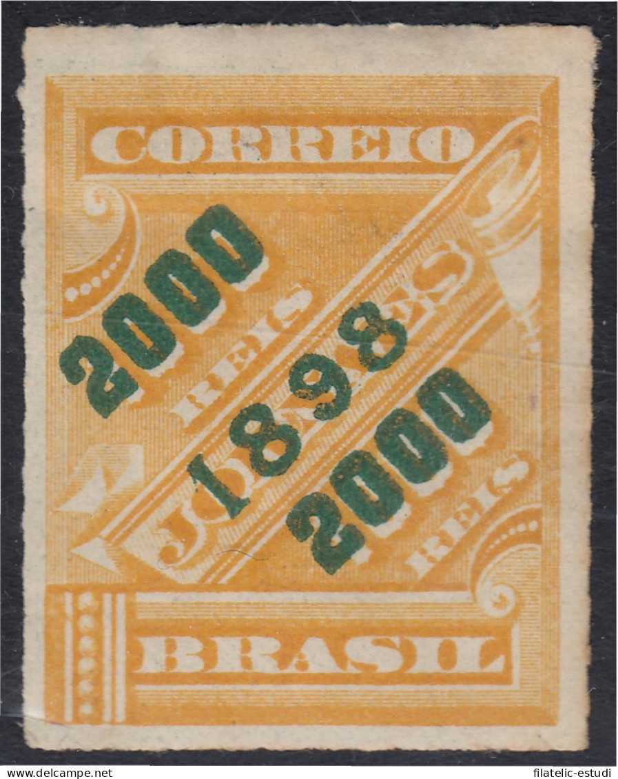 Brasil Brazil 99 1898 Sello De Periódico De 1889 Sobreimpreso MH - Other & Unclassified