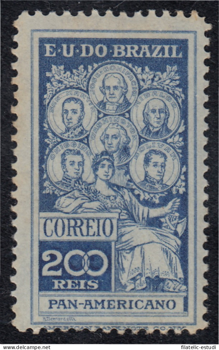 Brasil Brazil 144 1909 4º Congreso Panamericano Efigies De San Martín Andrada  - Andere & Zonder Classificatie