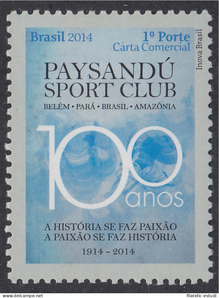 Brasil Brazil 3323 2014 100 Años Del Club Deportivo De Fútbol Paysandú MNH - Andere & Zonder Classificatie