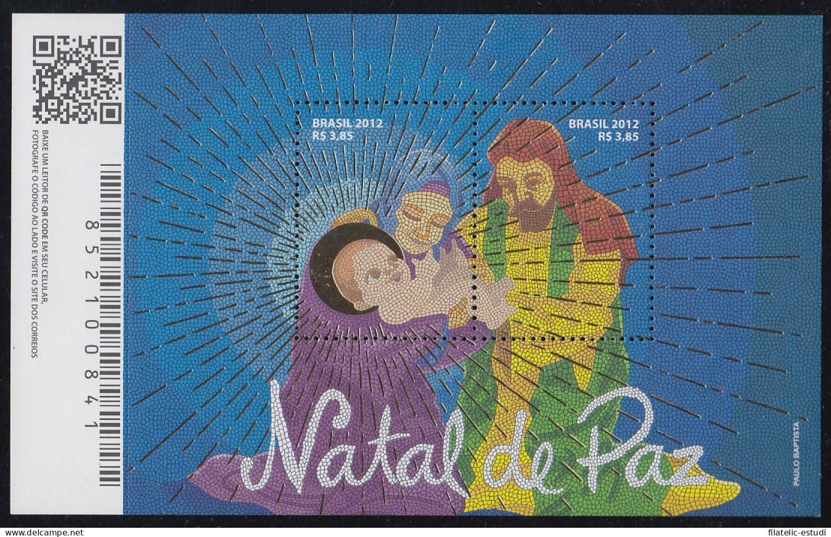 Brasil Brazil HB 155 2012 Navidad Chritsmas MNH - Otros & Sin Clasificación