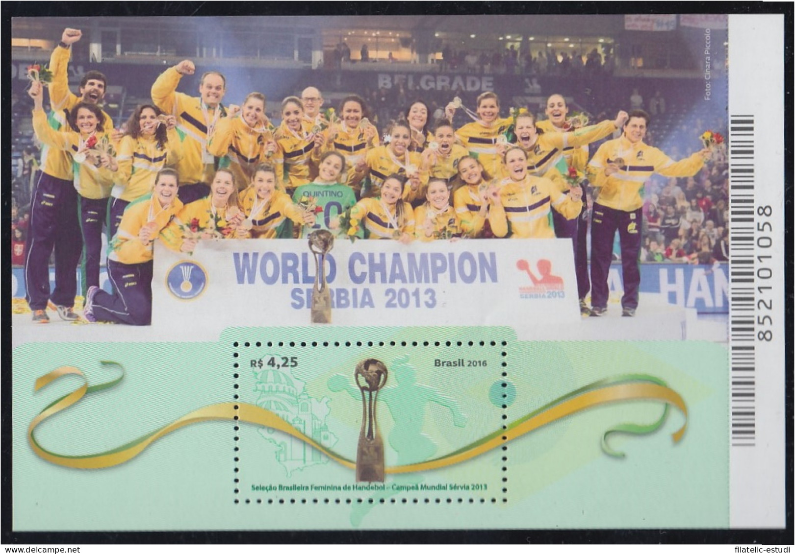 Brasil Brazil HB 173 2016 Selección Brasileña Femenina De Fútbol MNH - Other & Unclassified