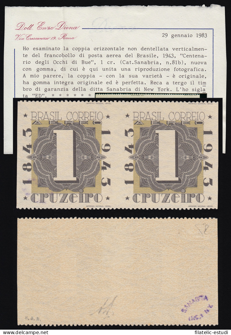 Brasil Brazil 81B 1843/1943 Correo Aéreo - Andere & Zonder Classificatie