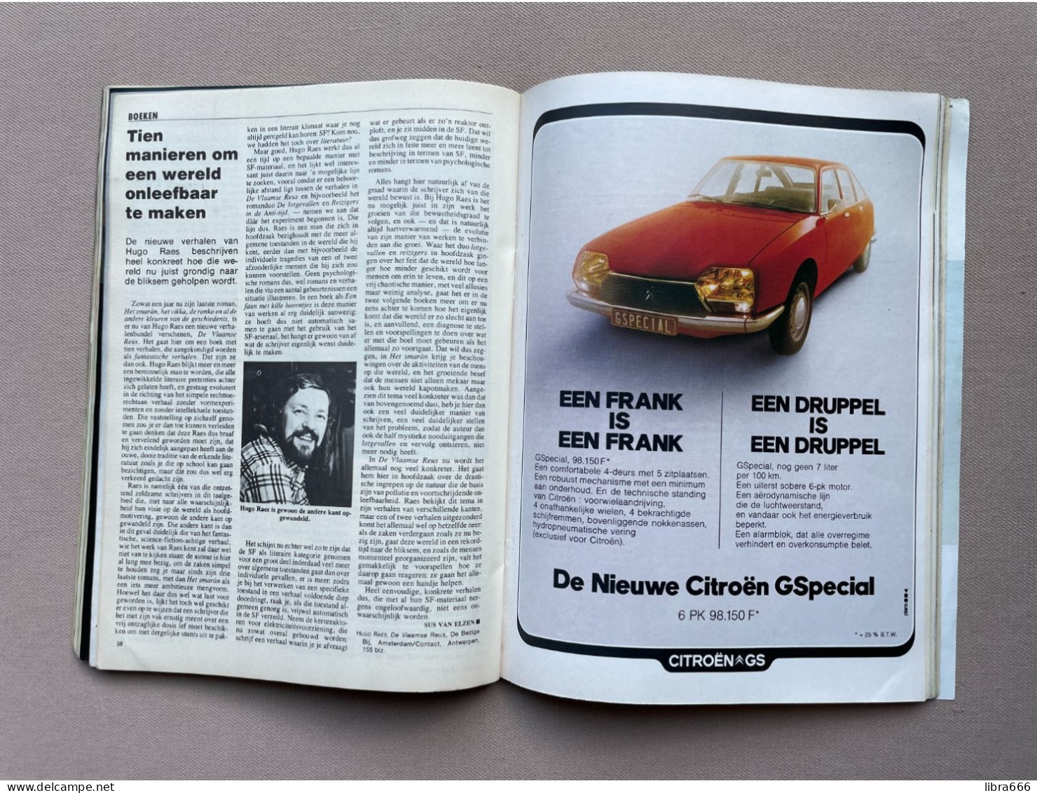 KNACK MAGAZINE Nr.15 1974 174 pp 75 Jaar voetbal in Brugge, De erfenis van Pompidou, Acec staakt, Geeraerts in New Delhi
