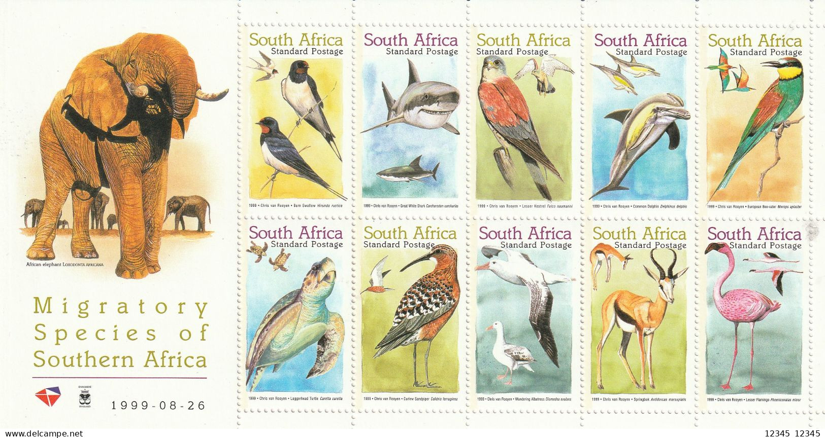 Zuid Afrika 1999, Postfris MNH, Birds, Animals, Fish - Ongebruikt