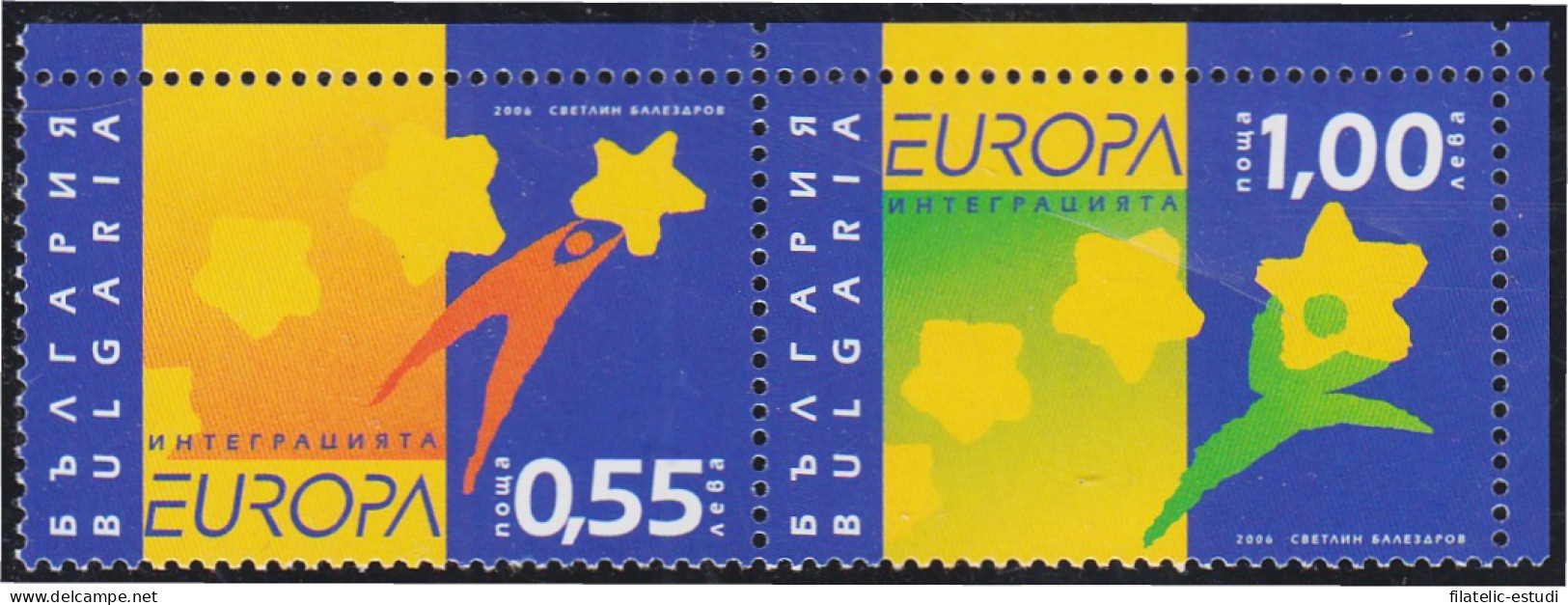 Bulgaria Bulgary 4094/95a 2006 Europa La Integración MNH - Other & Unclassified