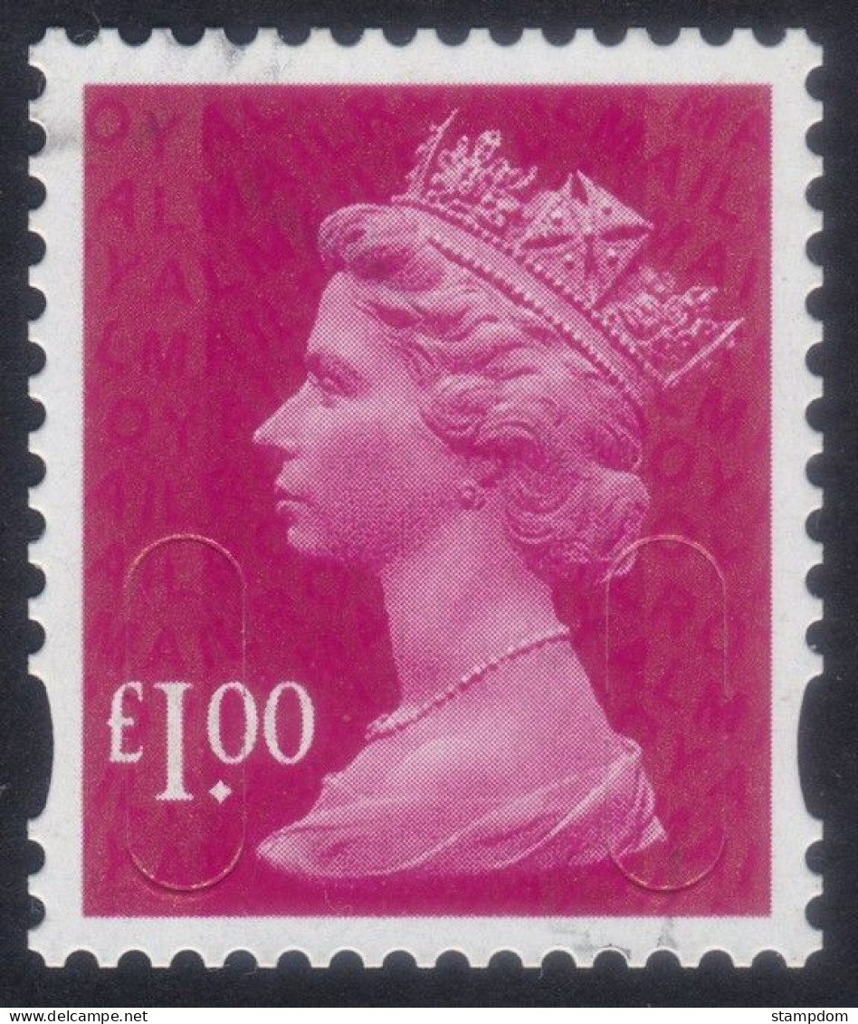 GREAT BRITAIN GB 2009 QE2 Machin £1 "Royal Mail" With Security Slits - USED @QQ162.1 - Machins