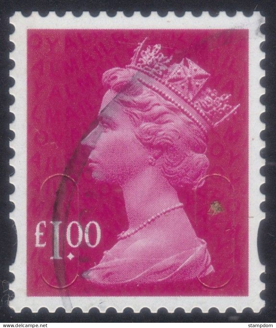 GREAT BRITAIN GB 2009 QE2 Machin £1 "Royal Mail" With Security Slits - USED @QQ162.2 - Machins