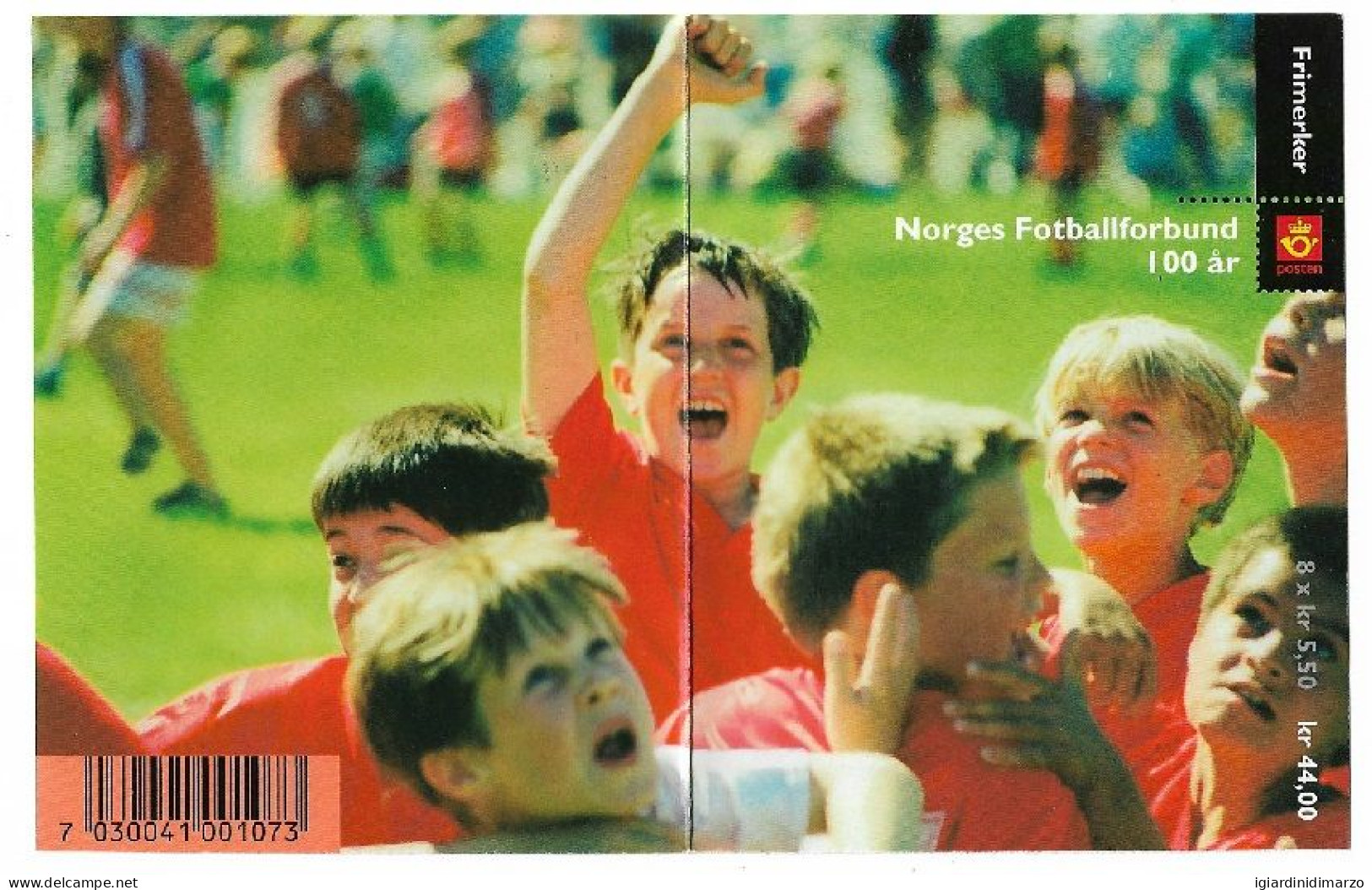 NORVEGIA-2002 -LIBRETTO Con 2 Serie Obliterate -Centenario Associazione Calcistica Norvegese- In Ottime Condizioni. - Booklets