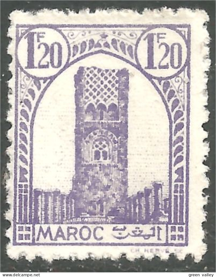 XW01-2587 Maroc 1f20 Tour HassanTower Rabat Sans Gomme - Used Stamps