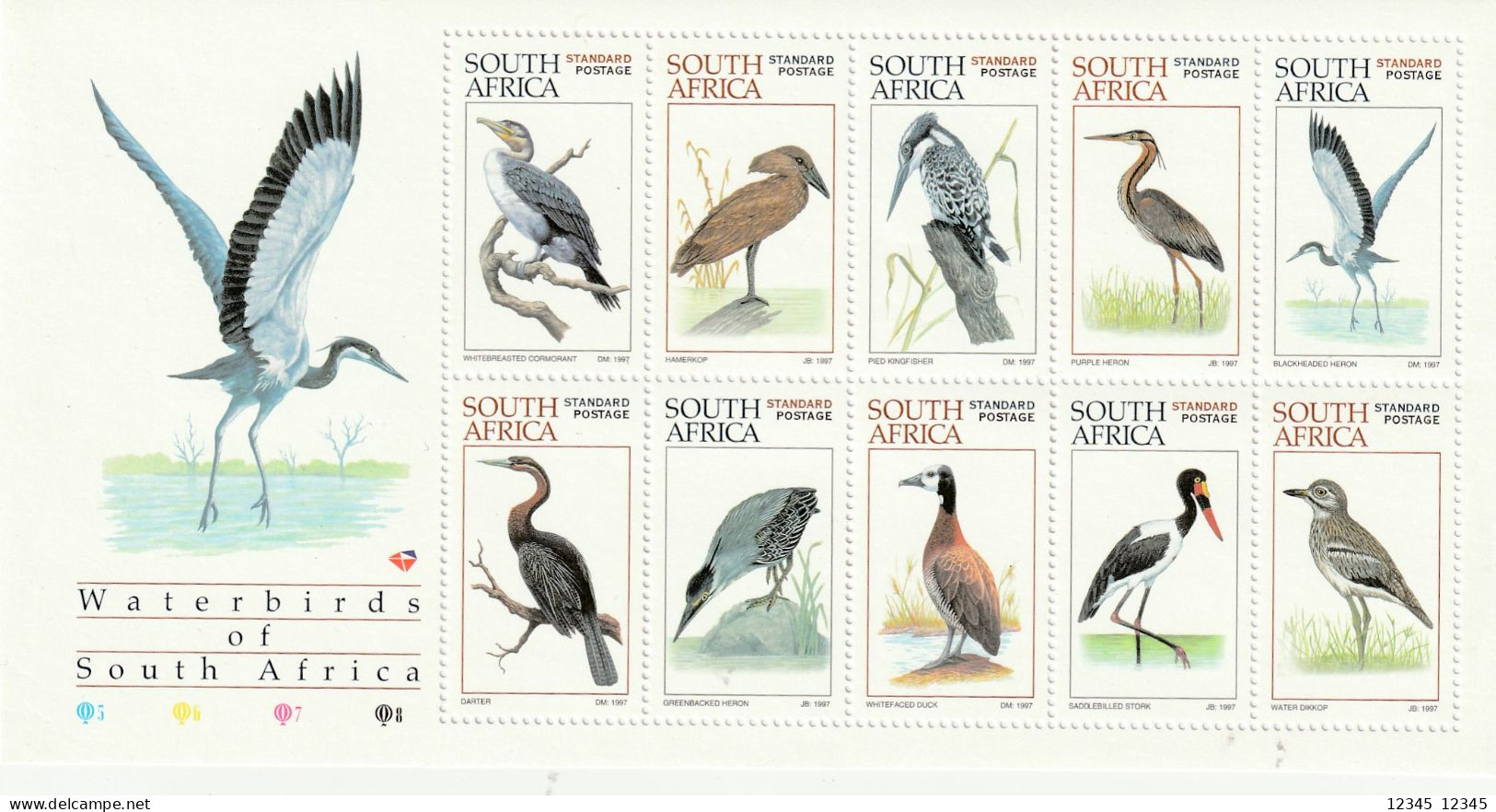 Zuid Afrika 1997, Postfris MNH, Birds (14:14¾) - Nuovi