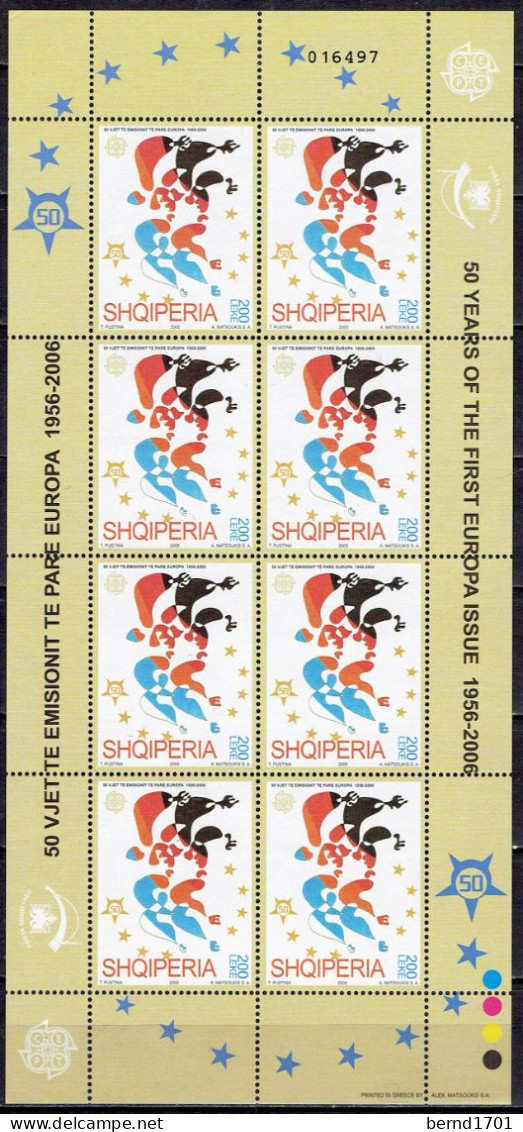 Albanien / Albania - Mi-Nr 3045/3046 Klbg Ungebraucht / MNH ** (A1441) - 2006