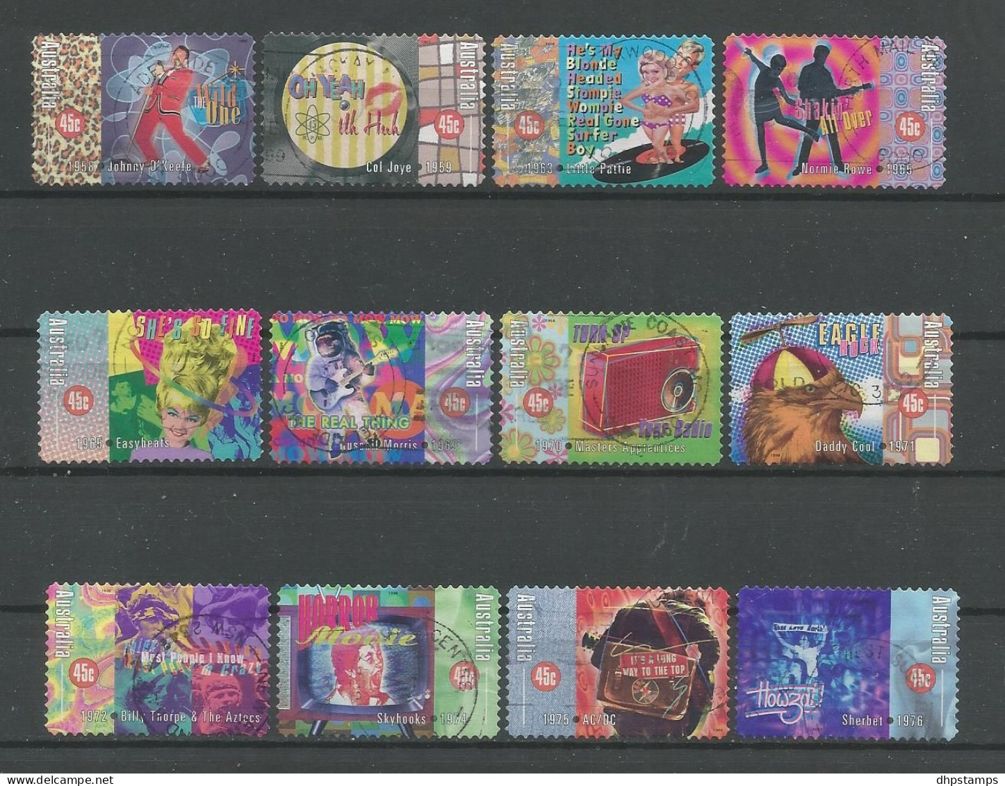 Australia 1998 Rock & Roll S.A. Y.T. 1682A/1682M (0) - Used Stamps