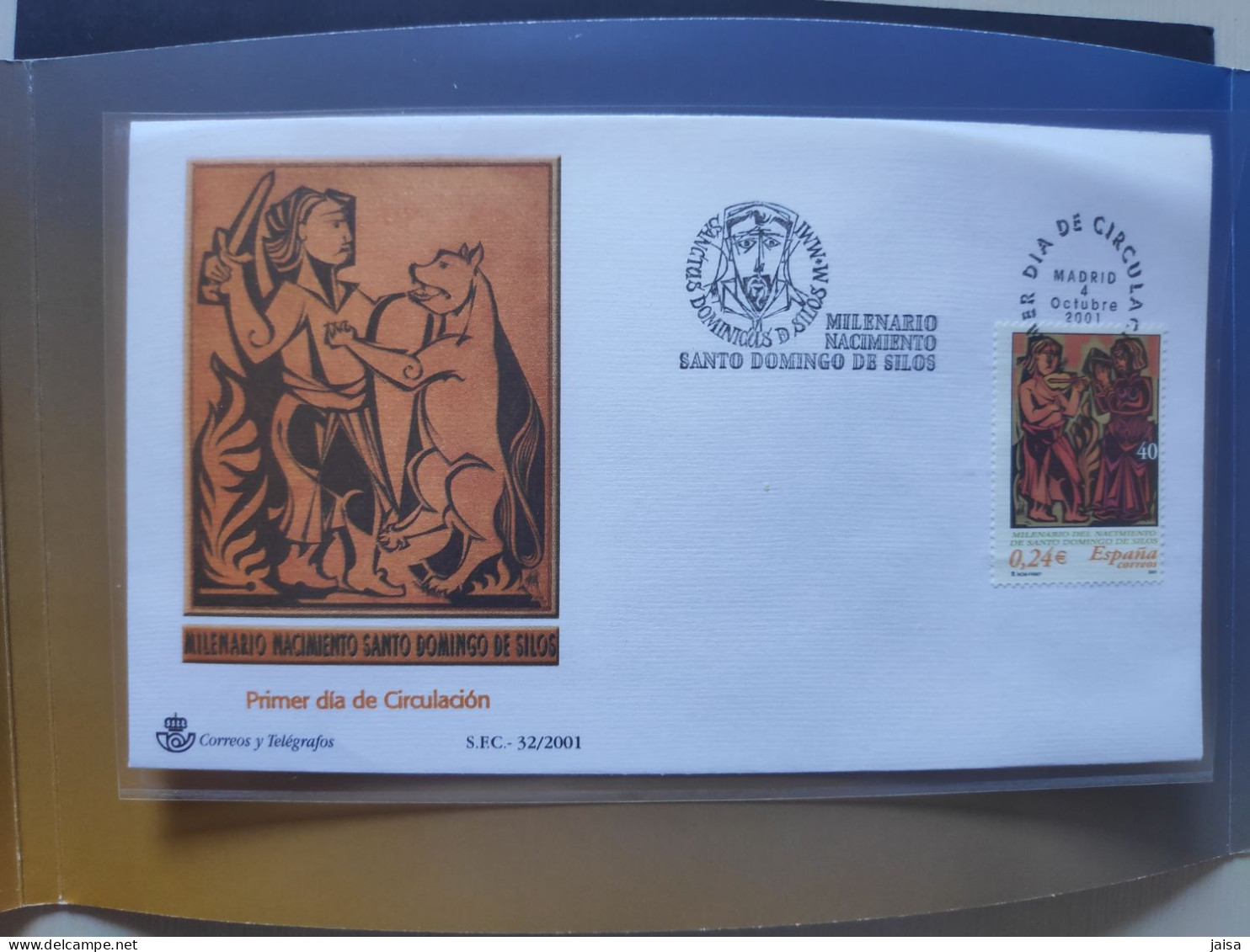 ESPAÑA.Año 2001.Milenario Del Nacimiento De Santo Domingo De Silos,CARPETA. - Collections