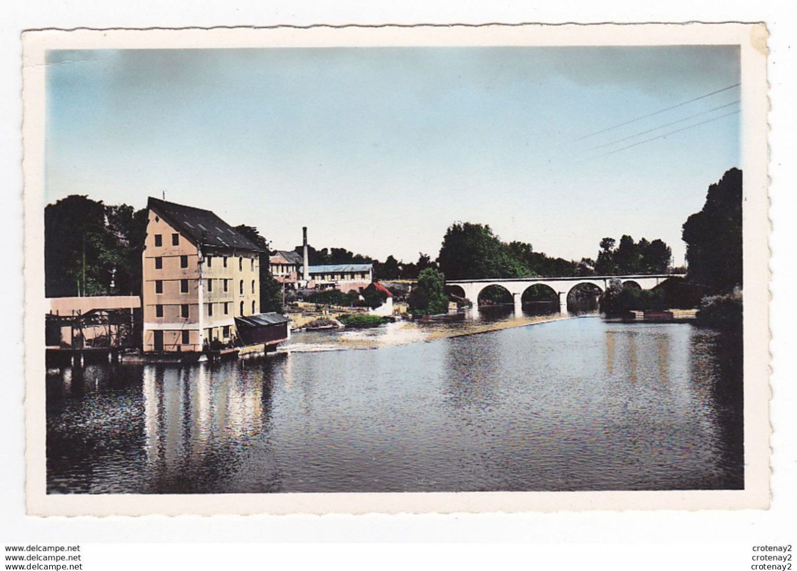 72 LA SUZE 3ème Ville De France N°7 837 Le Moulin Le Pont Du Chemin De Fer Grande Cheminée VOIR DOS - La Suze Sur Sarthe