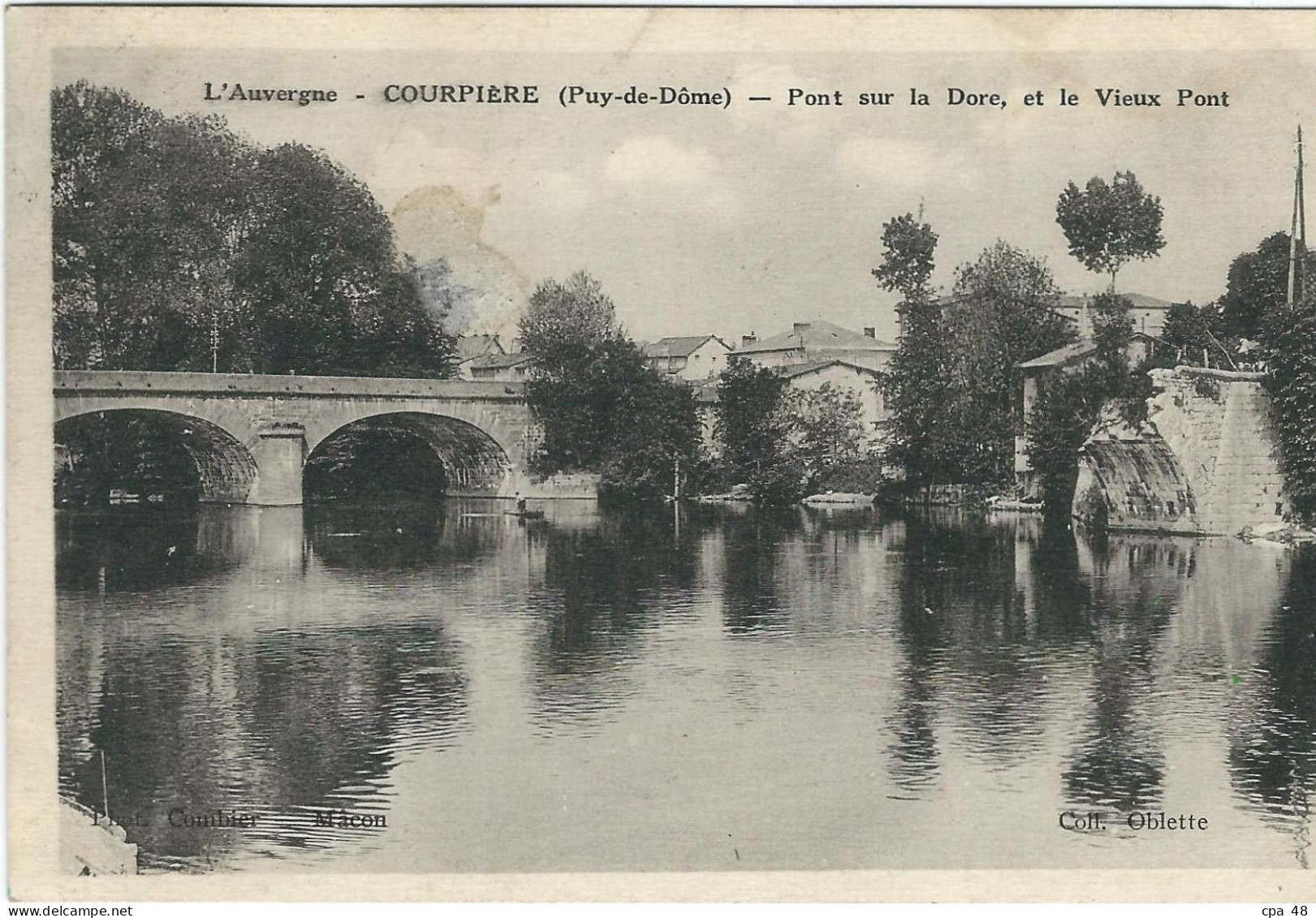 PUY DE DOME : Courpière, Pont Sur La Dore Et Le Vieux Pont - Courpiere