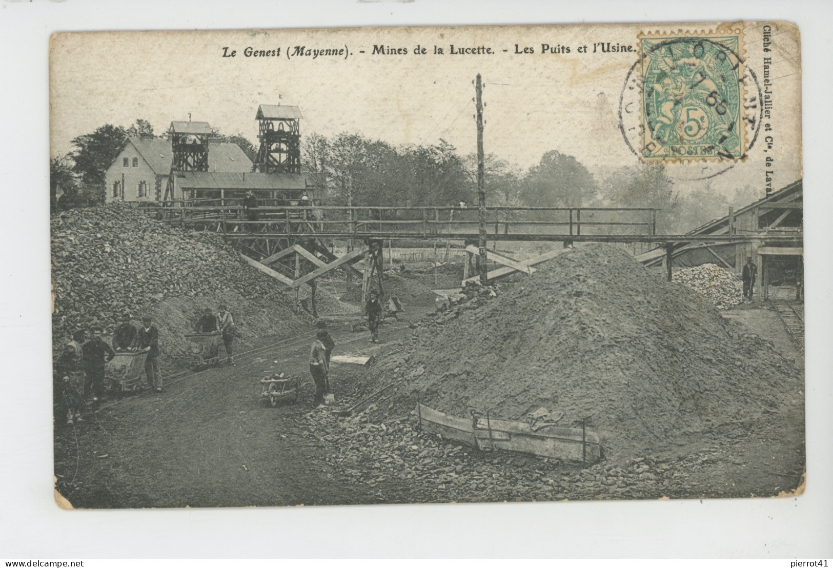 LE GENEST - MINES DE LA LUCETTE - Les Puits Et L'Usine - Le Genest Saint Isle