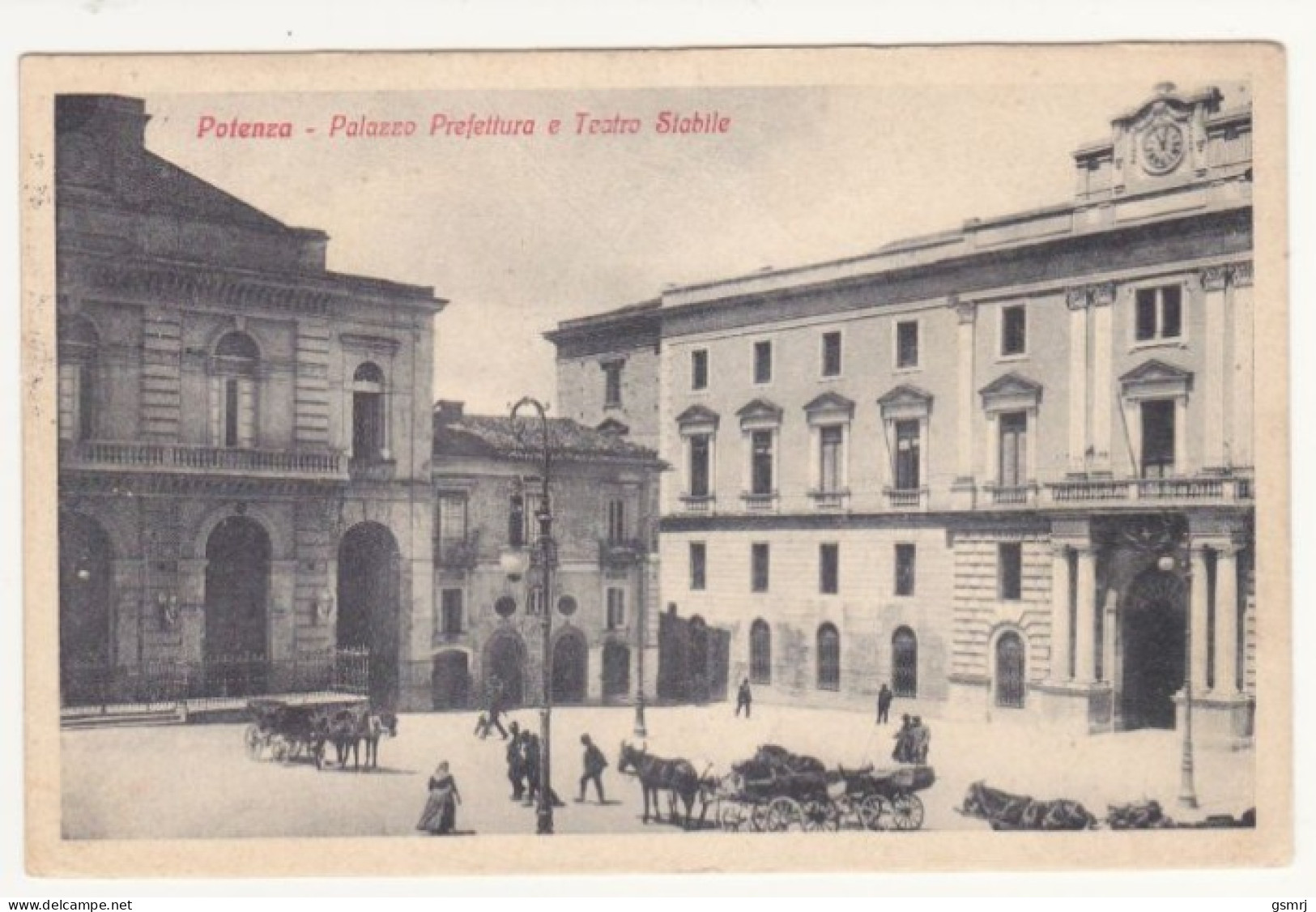 Cartolina - Potenza - Palazzo Prefettura E Teatro Stabile. - Potenza