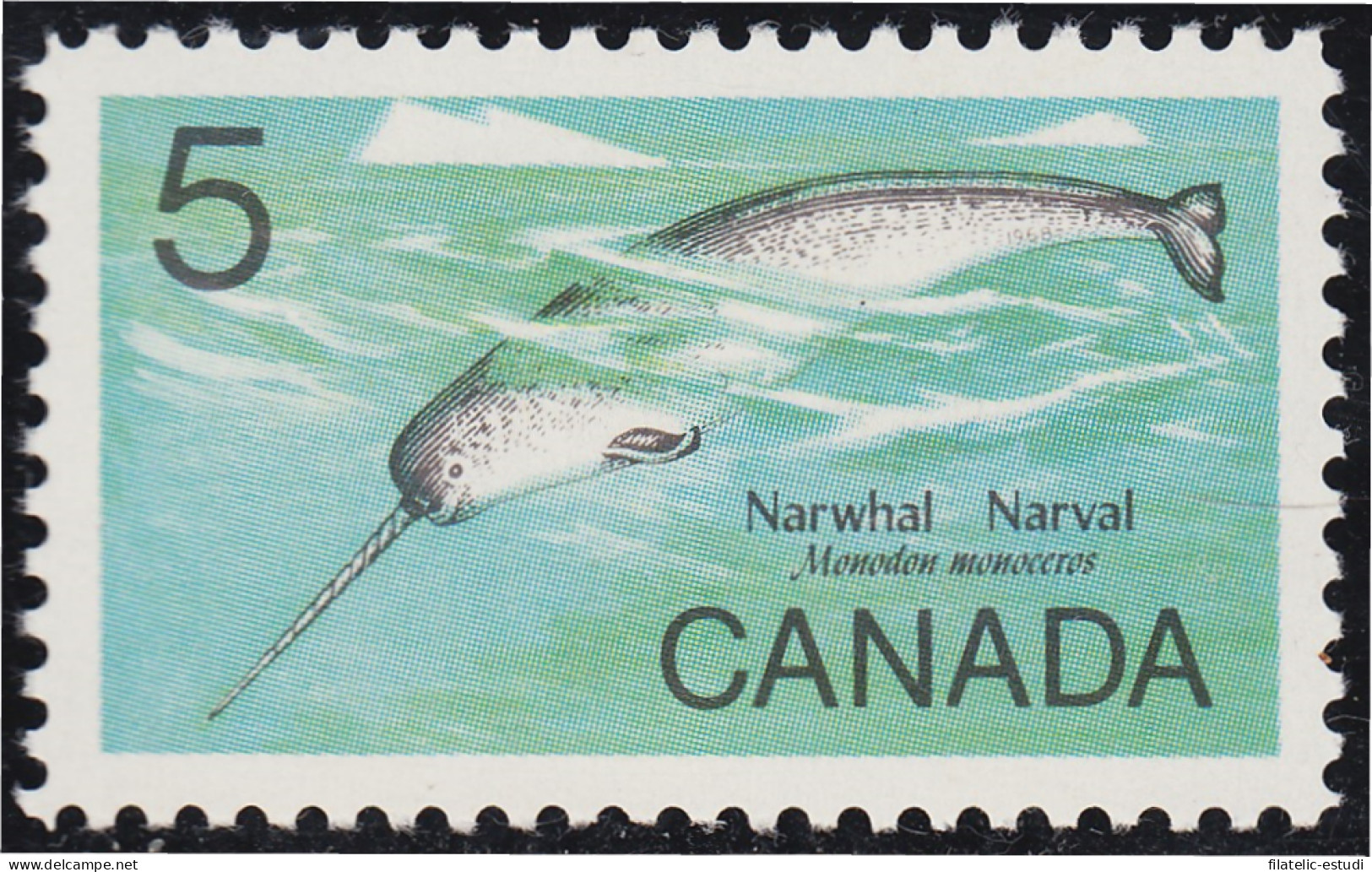 Canada 401 1968 Preservación De La Naturaleza Pez Narval MNH - Otros & Sin Clasificación