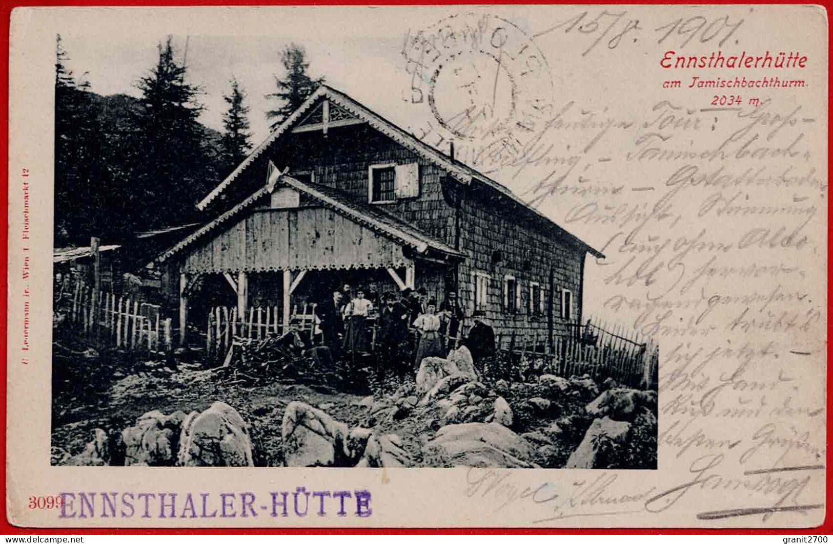 Ennsthalerhütte Am Tamischbachthurm. 1901 - Wildalpen