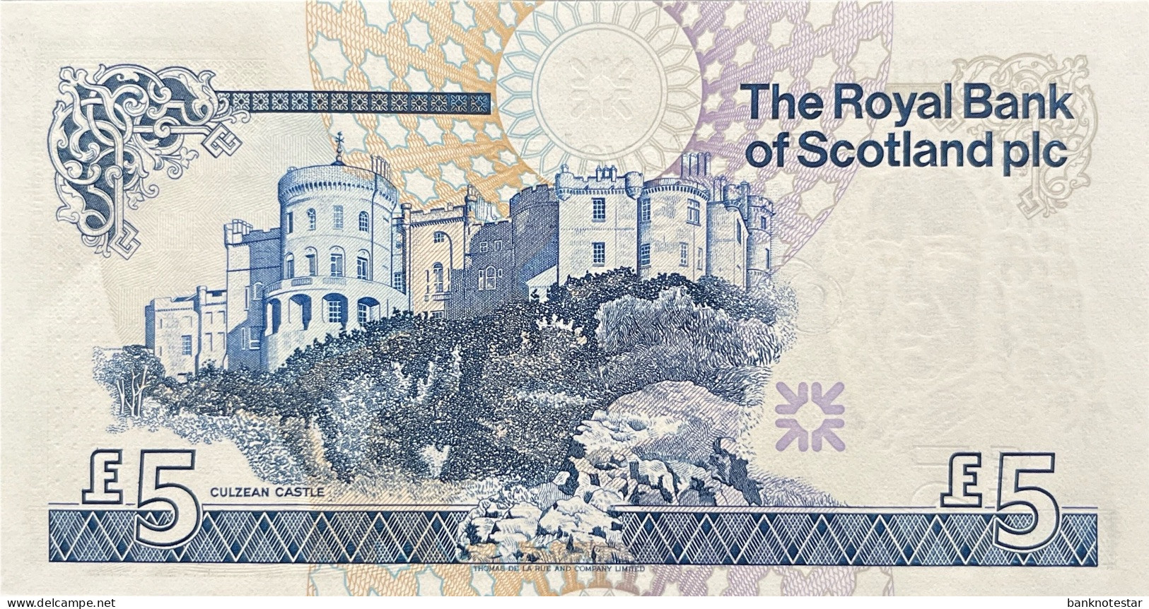 Scotland 5 Pounds, P-352a (24.1.1990) - UNC - 5 Pond