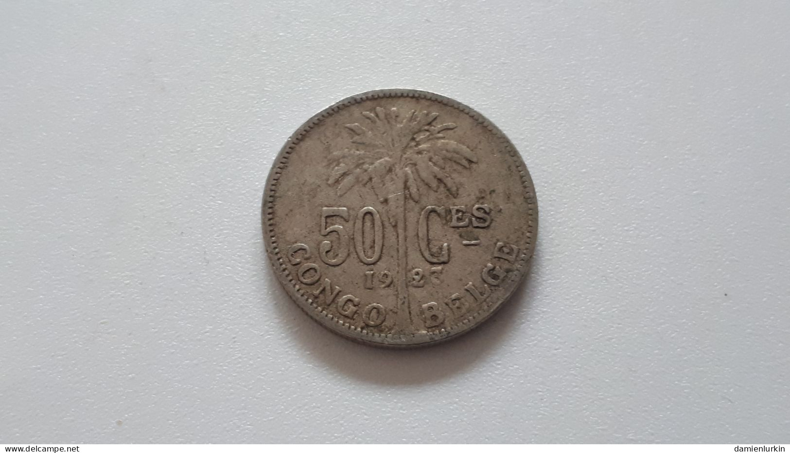 CONGO BELGE ALBERT PREMIER 50 CENTIMES 1923 FR - 1910-1934: Albert I