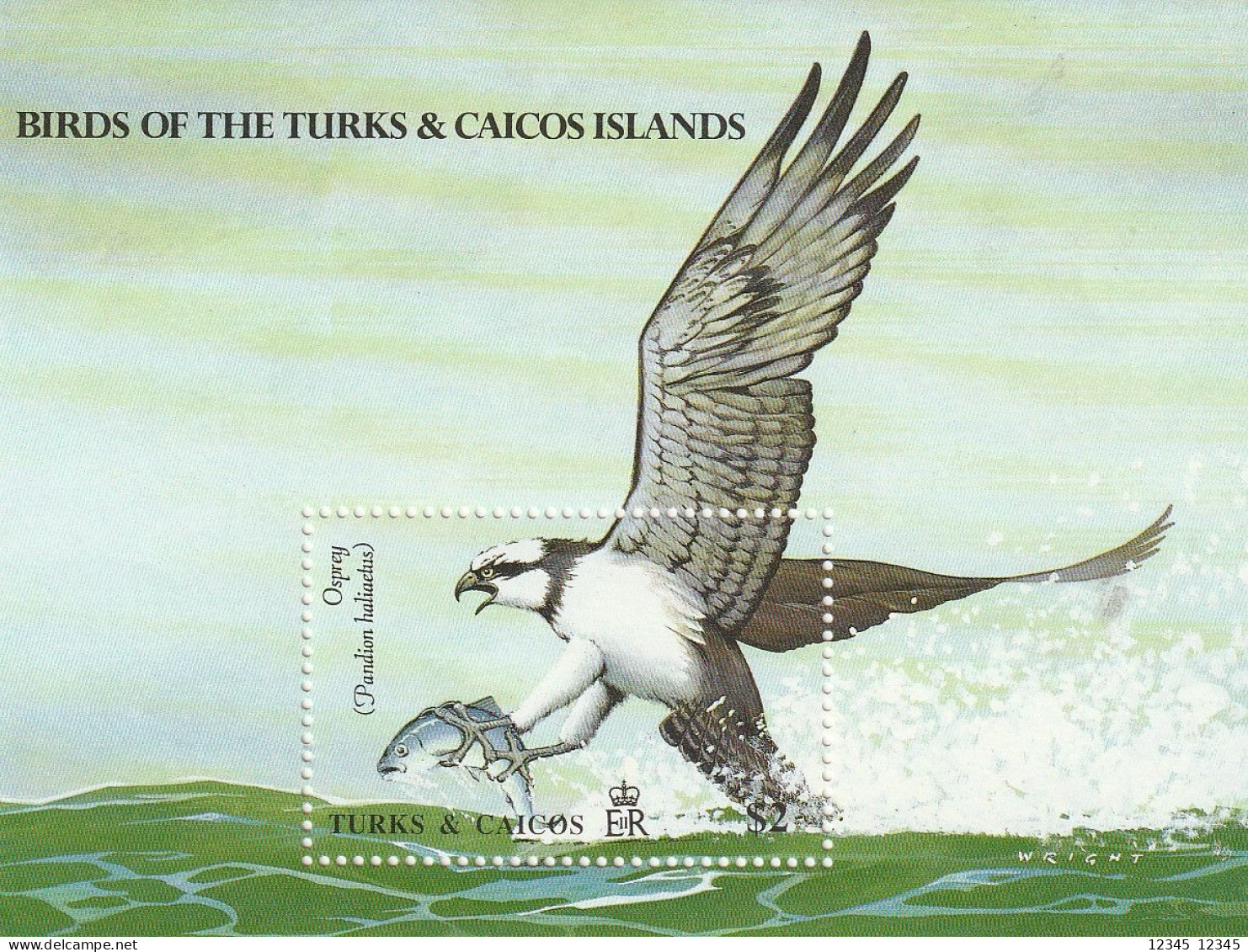 Turks & Caicos 1990, Postfris MNH, Birds, Fish - Turks And Caicos