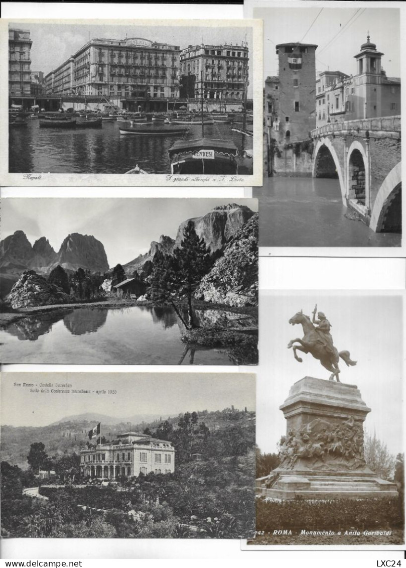 Lot 500 Cartes Postales ITALIE (1900/1955) / . Lot Postcards ITALY/ ITALIA ( 1900/1955). - 500 Postales Min.