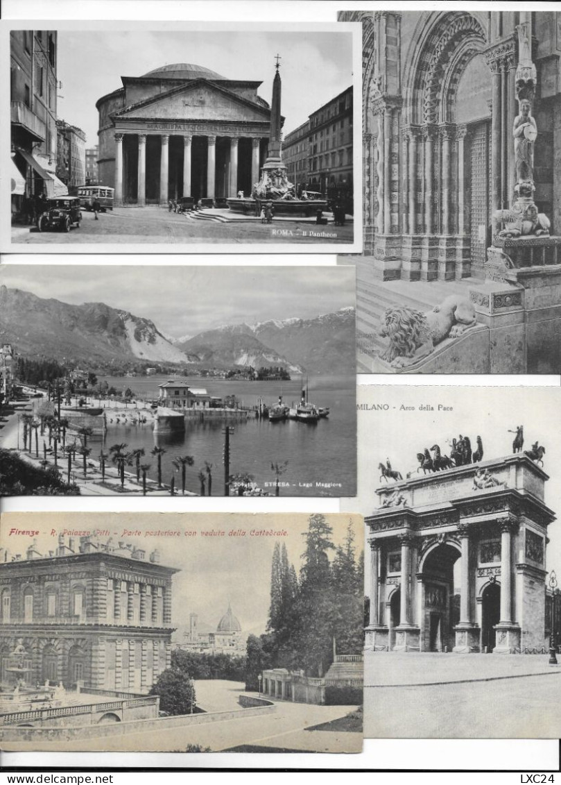 Lot 500 Cartes Postales ITALIE (1900/1955) / . Lot Postcards ITALY/ ITALIA ( 1900/1955). - 500 Postales Min.