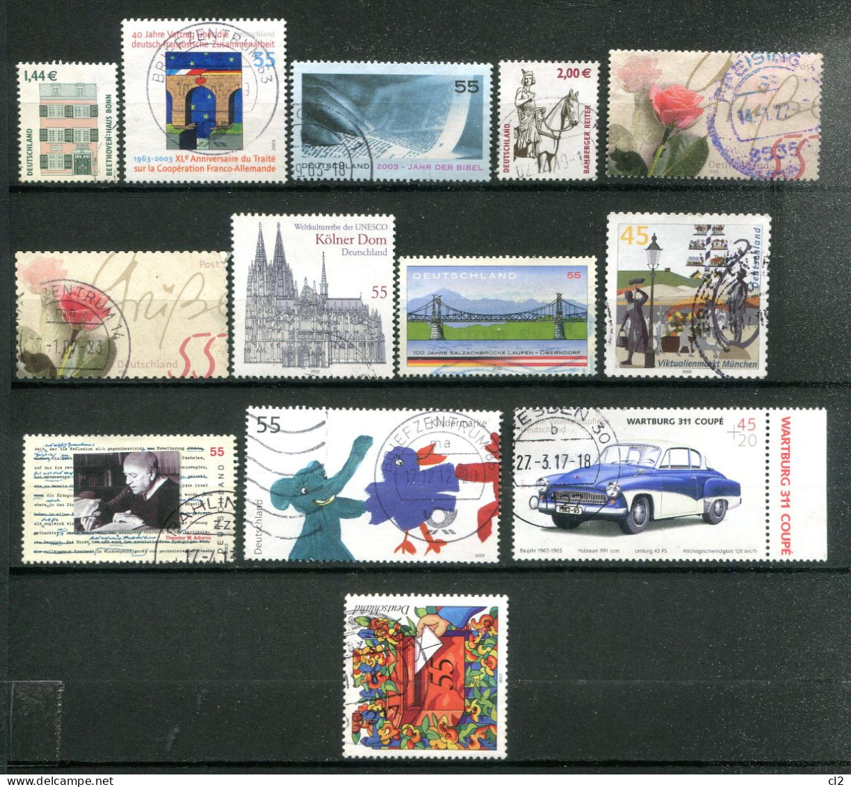 REPUBLIQUE FEDERALE ALLEMANDE - Lot De 13 Timbres De L'année 2003 - Jahressammlungen