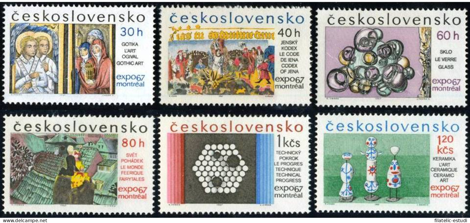 VAR2  Checoslovaquía  Czechoslovakia  Nº 1560/65   1967   MNH - Otros & Sin Clasificación