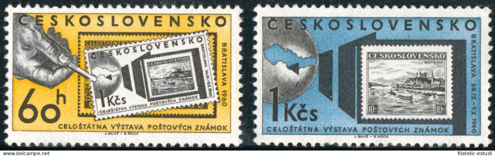 VAR2  Checoslovaquía  Czechoslovakia  Nº 1092/93  1960   MNH - Autres & Non Classés