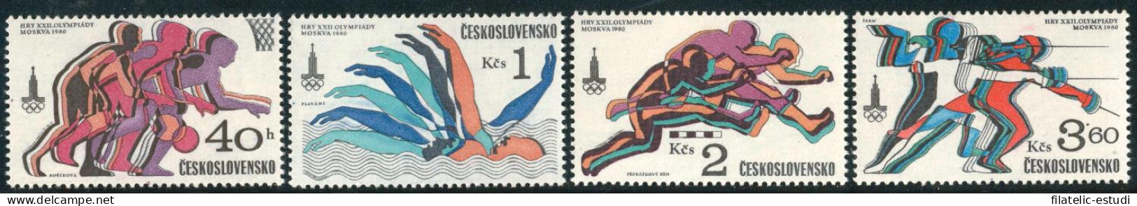 DEP7  Checoslovaquía  Czechoslovakia Nº 2271/74  1980  MNH - Other & Unclassified