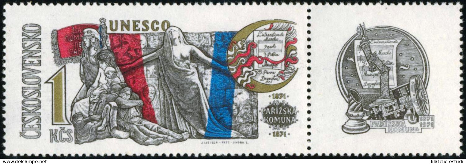 CIN/VAR1 Checoslovaquía  Czechoslovakia Nº 1840  MNH - Otros & Sin Clasificación