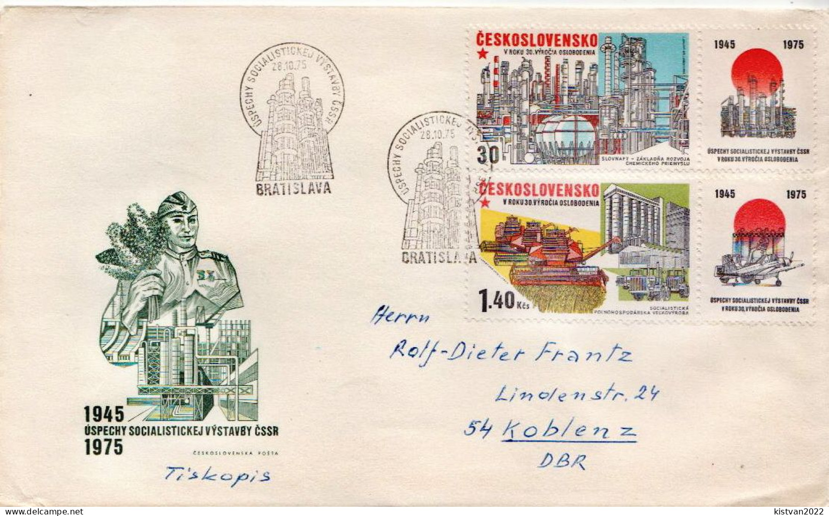 Postal History Cover: Czechoslovakia Used FDCs - Fabbriche E Imprese