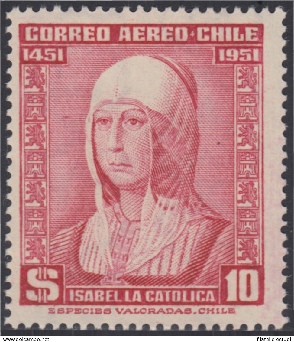 Chile A- 150 1952 Isabel La Católica MNH - Chili