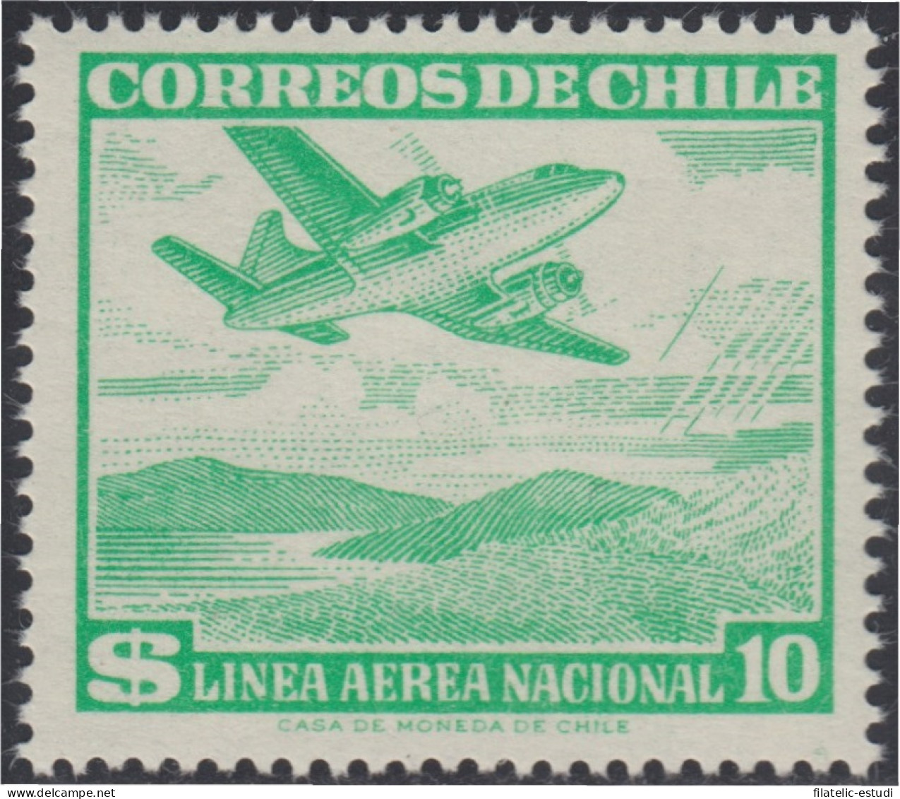 Chile A- 182 1959 Línea Aérea Nacional  MNH - Chili