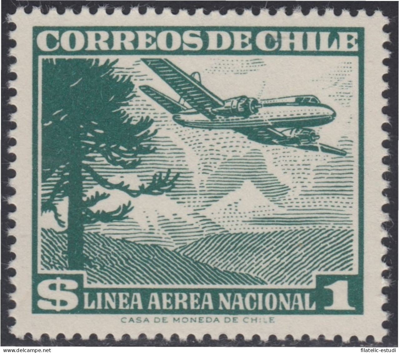 Chile A- 181A 1959 Línea Aérea Nacional MNH - Chili