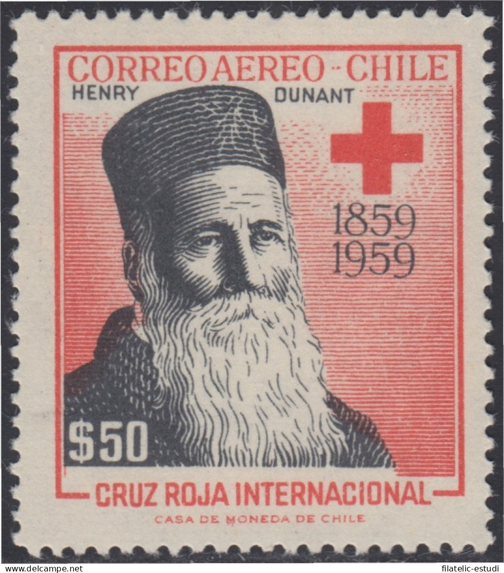 Chile A- 187 1959 Centenario De La Cruz Roja MNH - Chili