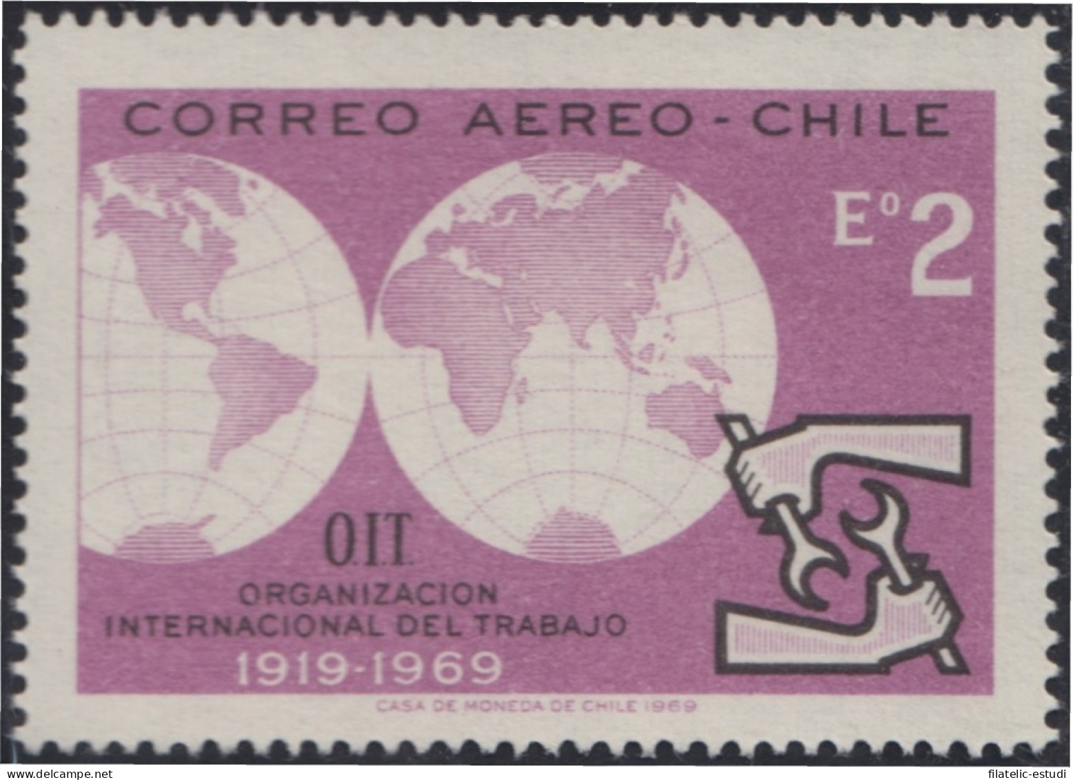 Chile A- 262 1969 OIT Organización Internacional Del Trabajo MNH - Chili