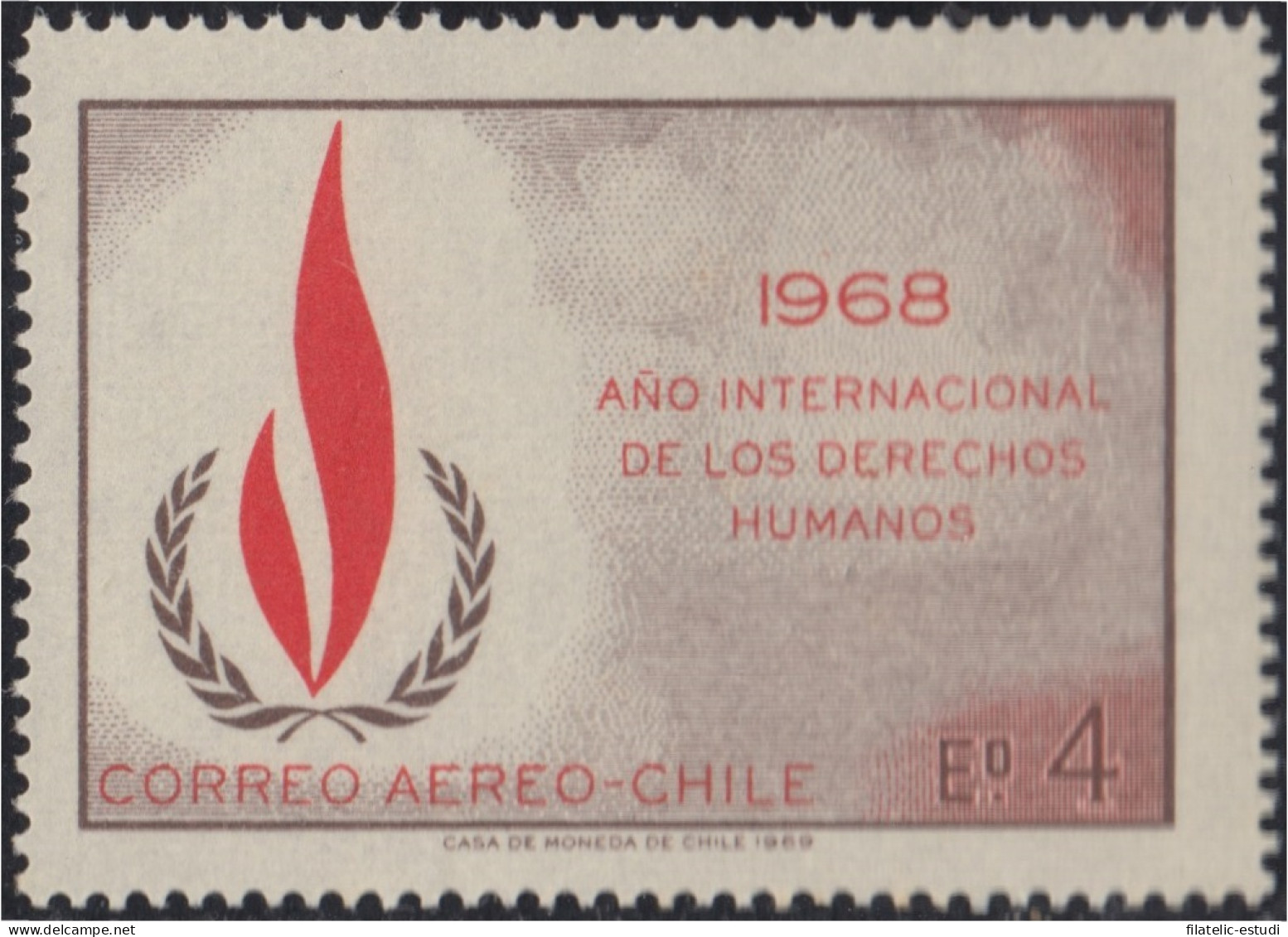 Chile A- 261 1969 Año Internacional De Los Derechos Humanos MNH - Chili