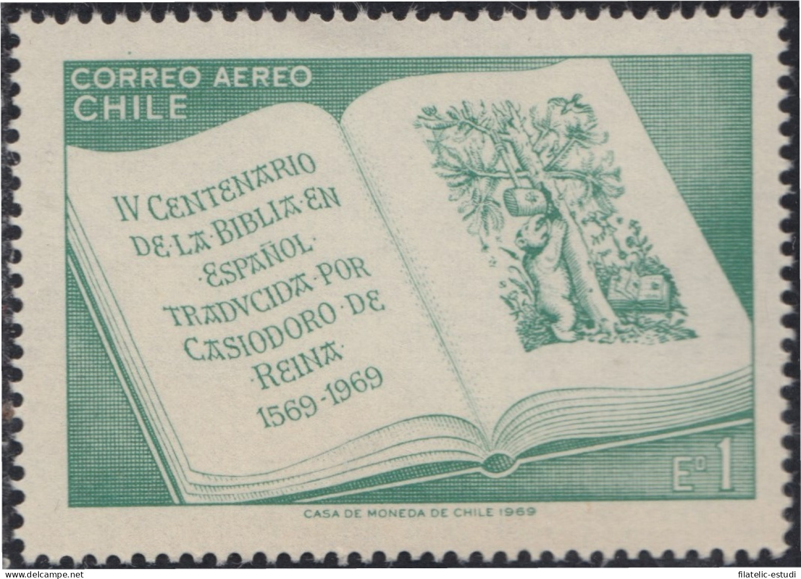 Chile A- 259 1969 4º Centenario De La Biblia En Español MNH - Chili