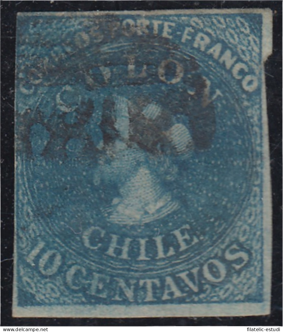 Chile 9a 1861/67 Cristobal Colón Usado - Chili